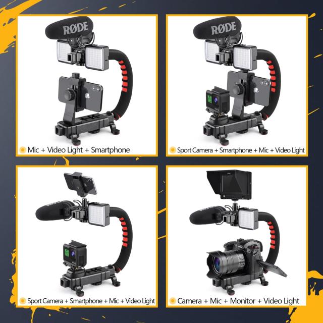 スマートフォン & アクションカメラ スタビライザー SMOVE PRO 未使用に近く美品 Zeadio カメラスマートフォンスタビライザー、ハンドルグリップ付き