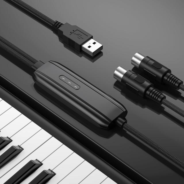 DigitalLife USB Type-A - MIDIインターフェースコンバーターアダプター (5ピン、1インチ/出力、メタル) 並行輸入 DigitalLife USB-MIDI インターフェイス MIDI-A01b - メルカリ