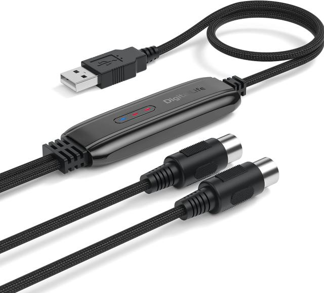 DigitalLife USB Type-A - MIDIインターフェースコンバーターアダプター (5ピン、1インチ/出力、メタル) 並行輸入 DigitalLife USB-MIDI インターフェイス MIDI-A01b - メルカリ