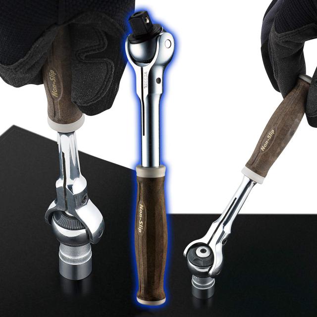 ベッセル(VESSEL) ウッディ スイベル ソケットレンチセット ノンスリップグリップ 差込角1/4インチ (6.35mm) 21pcs. HRW2004M-SW_3