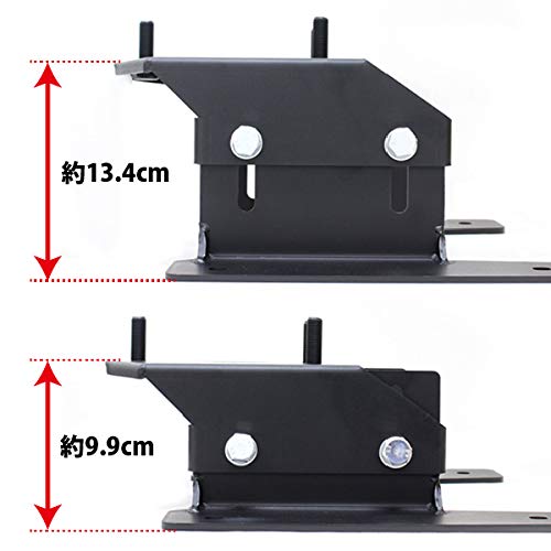 ジムニーJB64 JB74 スペアタイヤ移動ブラケット ストレート 181026-3の