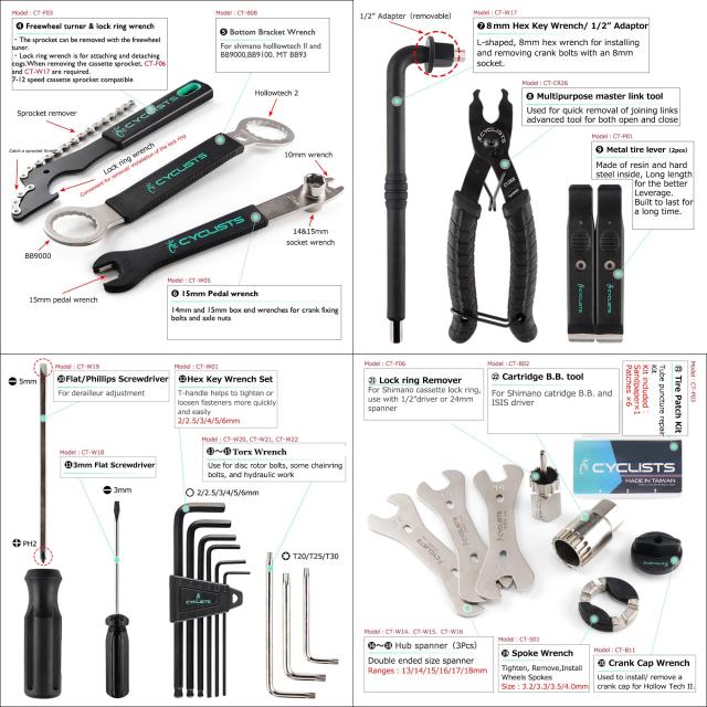 CYCLISTS 自転車専用工具セット 23点セット シマノ対応 ツールボックス