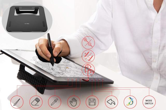 XPPen 液タブ 液晶タブレット 13.3インチ フルラミネート IPSディスプレイ スタンド付属 エクスプレスキー8個 イラスト 在宅ワーク Artis