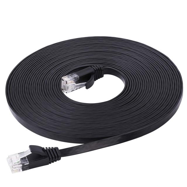 Ankuly LANケーブル 30m フラットケーブル CAT6準拠 1.5mm厚 RJ45