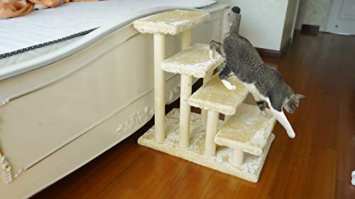 猫 ステップ 猫用 階段ペット ソファー 階段 ドッグステップ ペットゲート純木 猫用 階段 ペット階段 犬用階段 犬 ステップ ソファ 階段_5