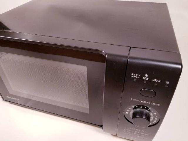 シャープ 単機能レンジ(18L|ターンテーブル)RE-TM18-Bブラック_1