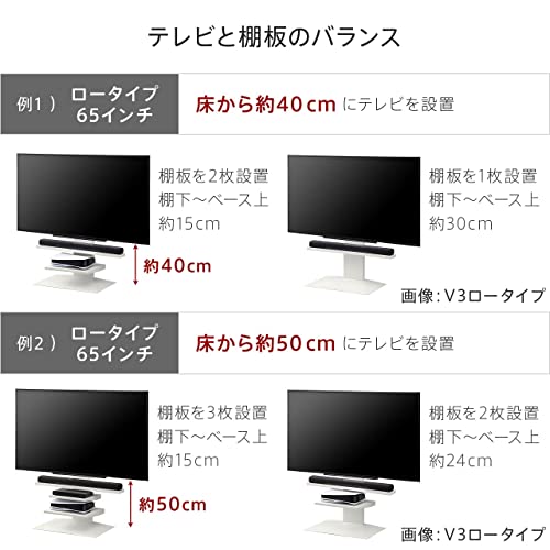 EQUALS イコールズ WALL テレビスタンド V2・V3・V5・S1対応棚板(幅47cmx奥行41.5cm) ラージサイズ サテンブラック_7