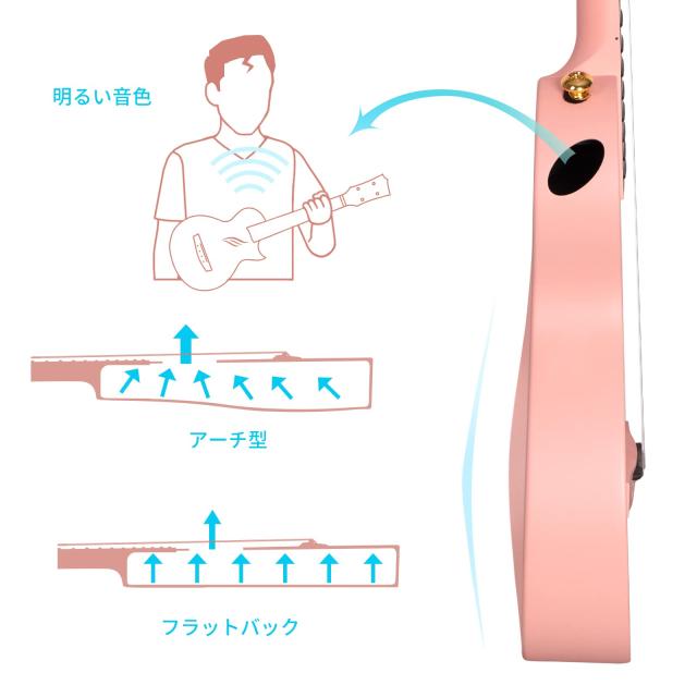 Enya Nova Uウクレレ音楽会 23in エンヤウクレレ 未経験者仕かける（炭素衣料繊維製）ケース・ストラップ・カポとスペア部品弦が付