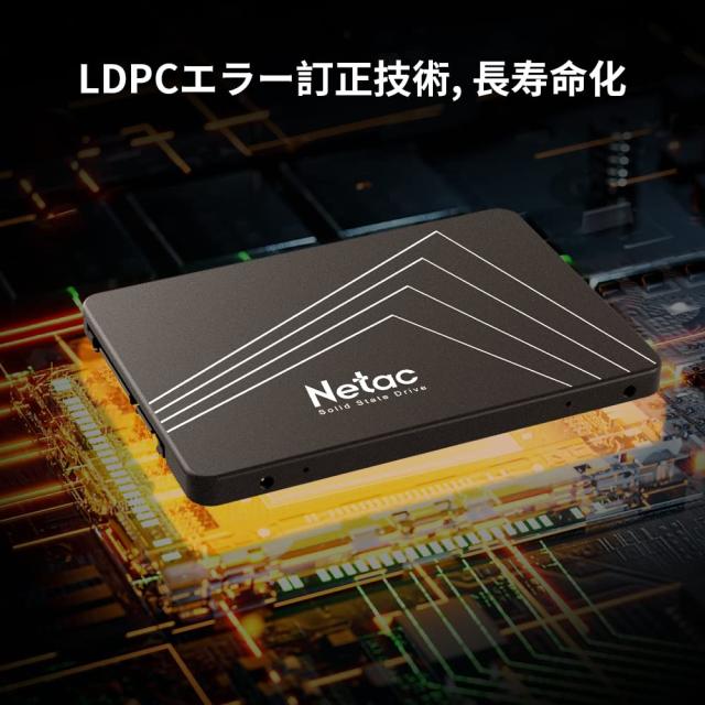 Netac SSD 2TB 内蔵 SATA3.0 7mm 3D Nand TLC採用 正規品3年保証 PS4 SSD 内蔵/SSD 2.5インチ デスクトップ - 取り付けが簡単/耐衝撃/耐_5