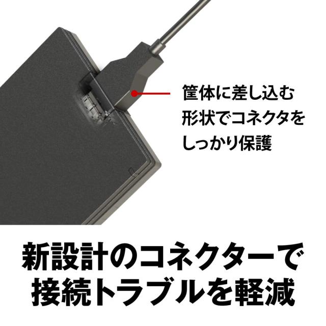 バッファロー BUFFALO USB3.1Gen1 ポータブルSSD 1.9TB 日本製 PS5/PS4(メーカー動作確認済) 耐衝撃・コネクター保護機構 SSD-PG1.9U3-B/_3