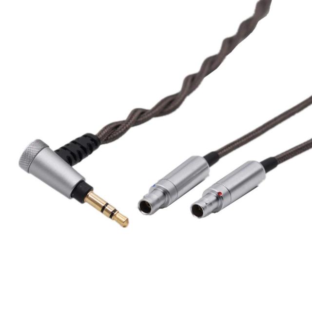 単結晶銅 Sennheiser ゼンハイザー HD800 HD800s HD820 対応アップグレード・ケーブル【 プラグ 3.5mm 】ビバボ Dharma D1000 対応 交換