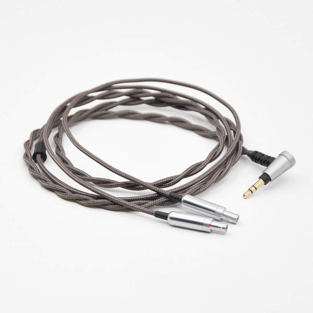 単結晶銅 Sennheiser ゼンハイザー HD800 HD800s HD820 対応アップグレード・ケーブル【 プラグ 3.5mm 】ビバボ Dharma D1000 対応 交換