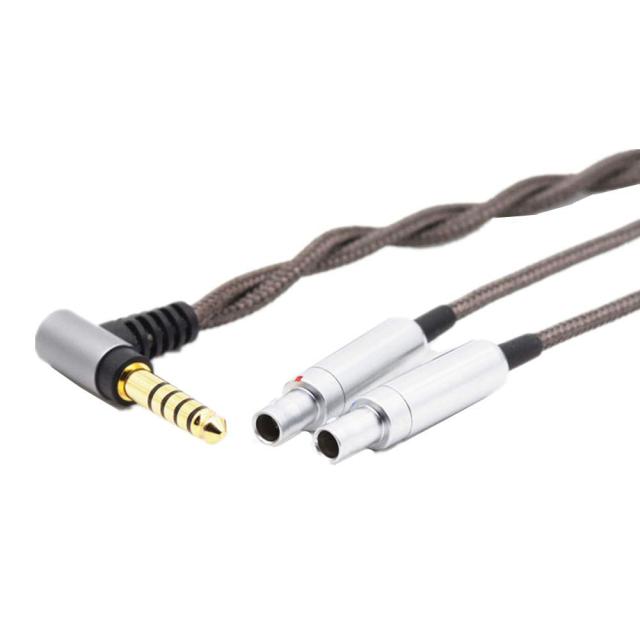 単結晶銅 Sennheiser ゼンハイザー HD800 HD800s HD820 対応アップグレード・ケーブル【プラグ 4.4mm 5極 バランス】ビバボ Dharma D1000