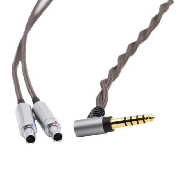 単結晶銅 Sennheiser ゼンハイザー HD800 HD800s HD820 対応アップグレード・ケーブル【プラグ 4.4mm 5極 バランス】ビバボ Dharma D1000