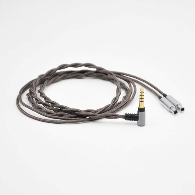 単結晶銅 Sennheiser ゼンハイザー HD800 HD800s HD820 対応アップグレード・ケーブル【プラグ 4.4mm 5極 バランス】ビバボ Dharma D1000