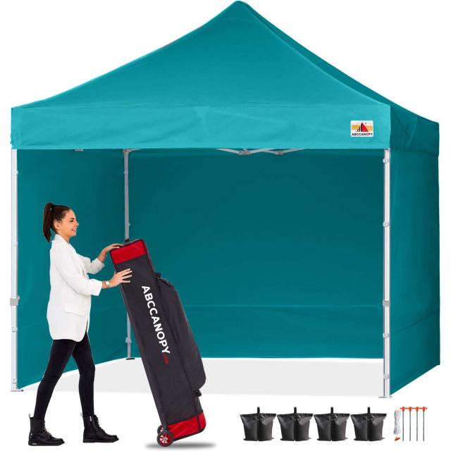 ABCCANOPY タープテント 3mx3m 2.5mx2.5m 横幕4枚 大型テント 6-8人用 タープ テント 日除け タープ 遮光 遮熱 ワンタッチテント てんと_1
