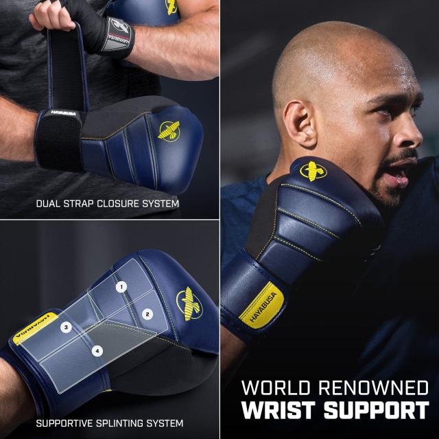 Hayabusa T3ボクシンググローブ（男女兼用） - ネイビー