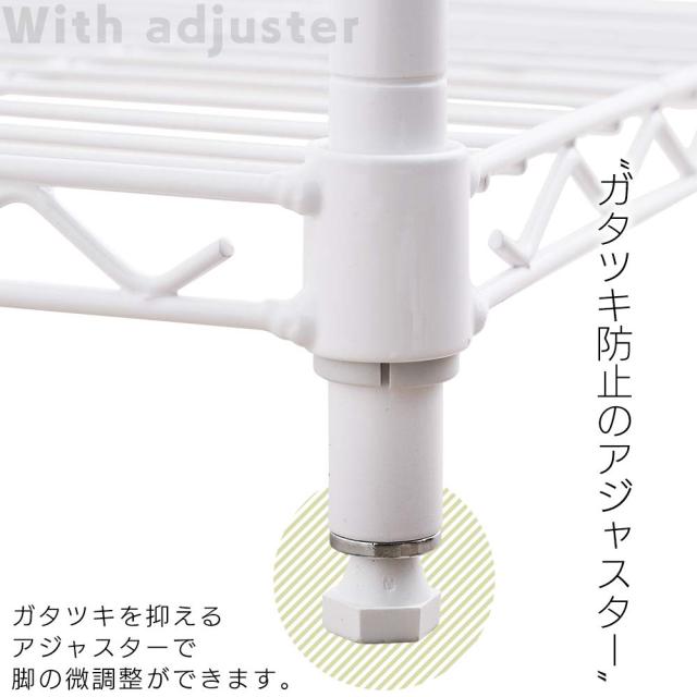 アイリスオーヤマ カラーメタルラック本体 55cm幅 5段 ブラウン 茶 ポール径19mm 耐荷重100？ 幅55×奥行35×高さ160cm CMM-55165_3