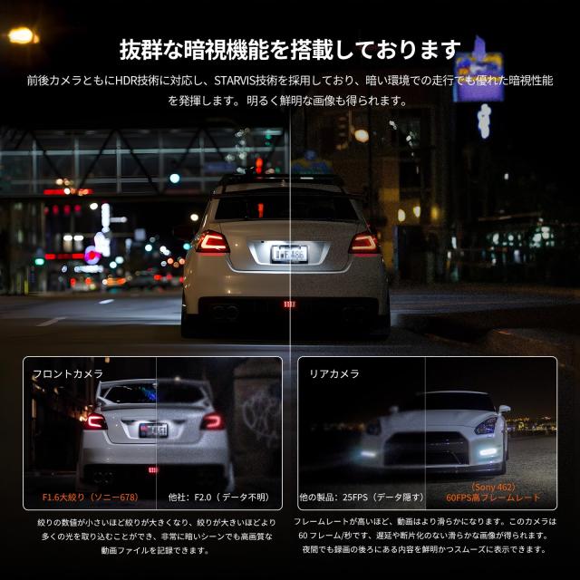 511017 JADO最新ドライブレコーダーミラー型 5K解像度