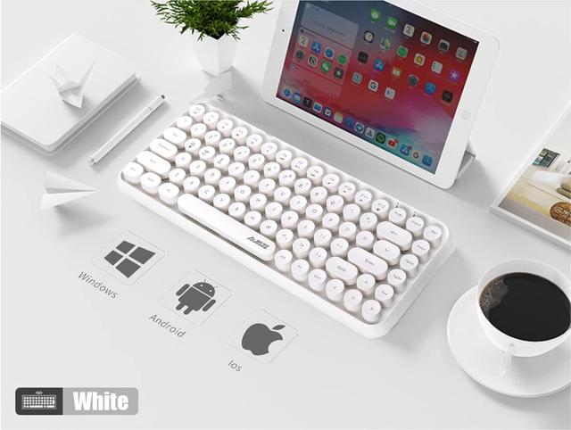 Ajazz 308i ブルートゥース タブレット用キーボード レディース