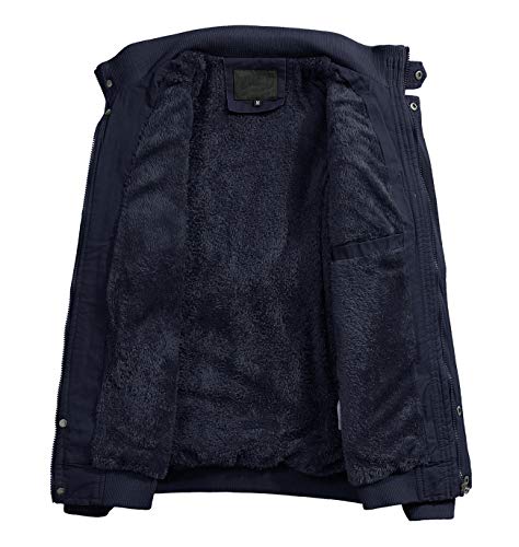 KEFITEVD] 裏ボアジャケット 防寒服 カーゴジャケット メンズ アメカジ
