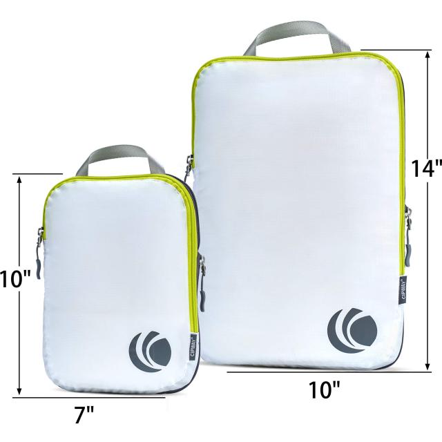 Cipway アィテム収納に最適、超軽量、拡大可能圧縮可能な旅行収納袋セット（ホワイト６点セット）の通販は