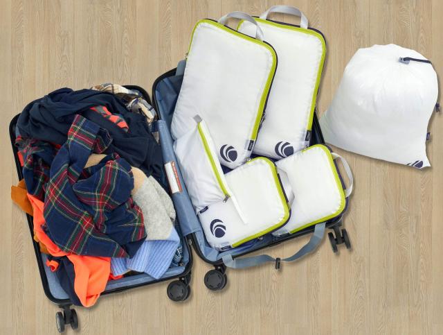 Cipway アィテム収納に最適、超軽量、拡大可能圧縮可能な旅行収納袋セット（ホワイト６点セット）の通販は