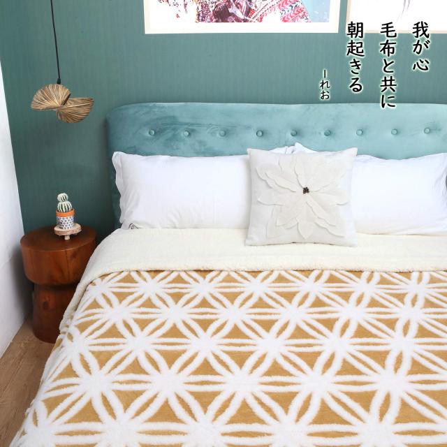 sledar(スレダー) 毛布 掛け毛布 ダブル 発熱二枚合わせ パイル シープ調 ふわふわ 丸洗いOK 抗菌防臭 防ダニ加工 北欧風 プレゼント 秋