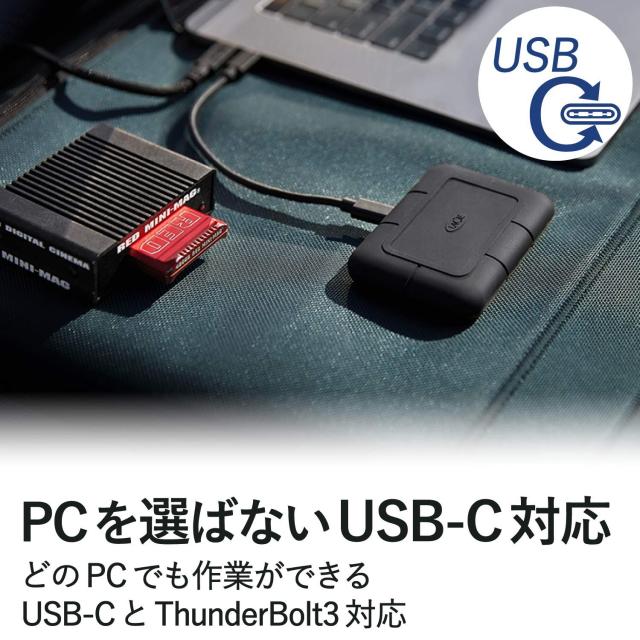 ラシー LaCie ポータブルSSD 1TB Rugged SSD Pro Thunderbolt 3