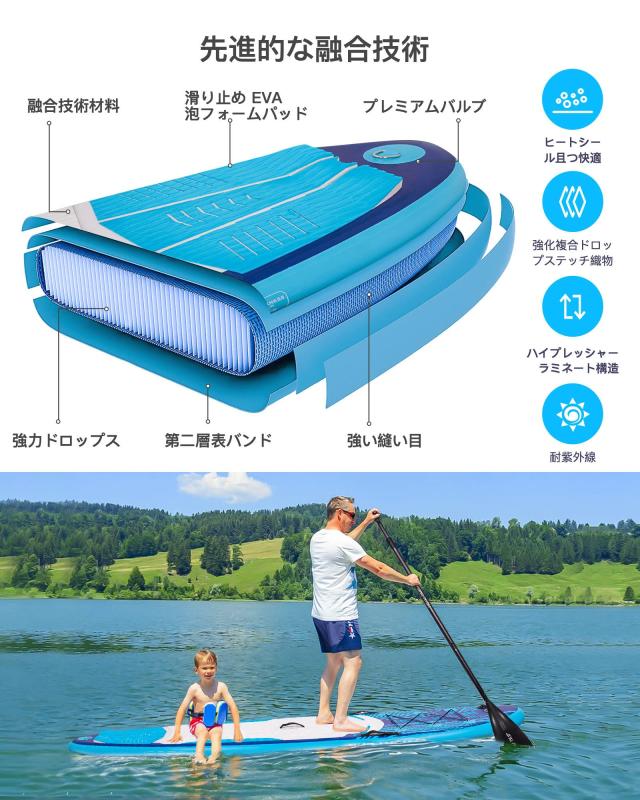 SUPボード サップボードインフレータブル パドルボード Seaplus 