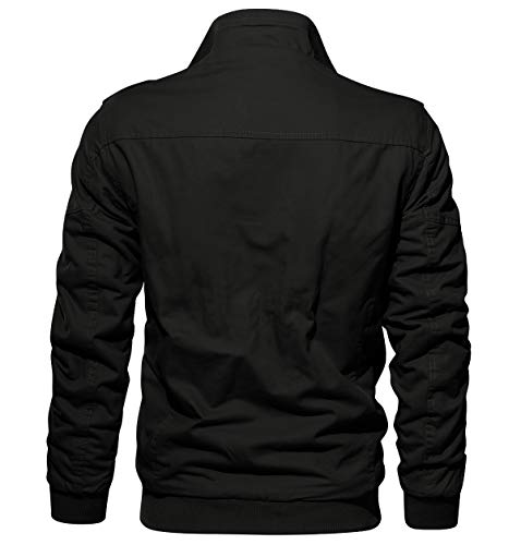 KEFITEVD] 防寒ジャンパー 綿 ジャケット メンズ アーミージャケット