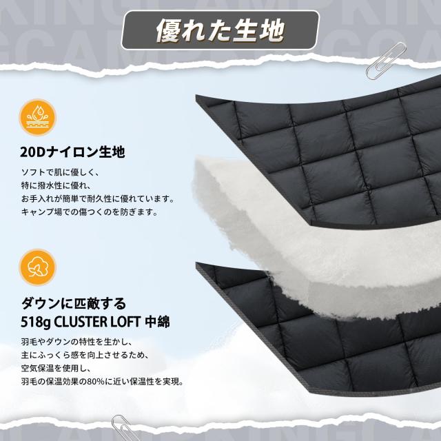 [KingCamp] ブランケット キャンプ マルチブランケット ひざ掛け 防寒 耐久 軽量 コンパクト 撥水加工 丸洗い可 収納ケース付き アウトドの通販は