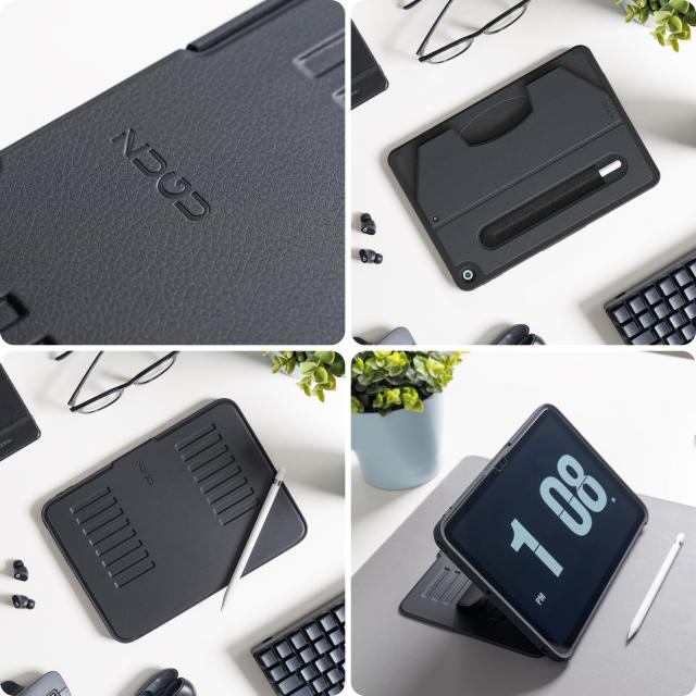 ZUGU iPad 第9 / 8 / 7世代 ケース (2021, 2020, 2019) 10.2インチ 極薄 落下衝撃保護 ８段階 スタンド 機能 オートスリープ ペンホルダ_3