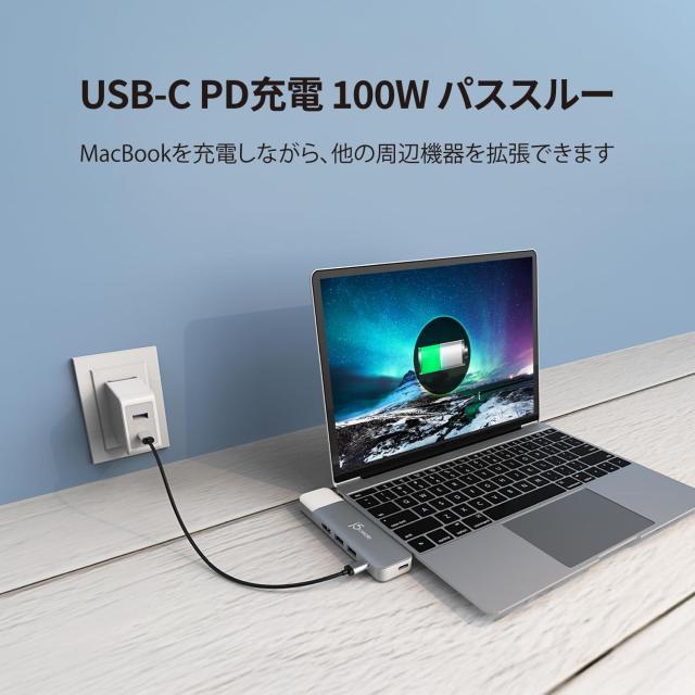 j5create USB-C マルチディスプレイ モジュラーハブ | HDMI×2 Mini DisplayPort VGA PD 100W RJ-45イーサネット USB-A x 2 USB Type-C×_4