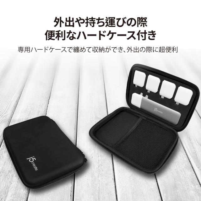 j5create USB-C マルチディスプレイ モジュラーハブ | HDMI×2 Mini DisplayPort VGA PD 100W RJ-45イーサネット USB-A x 2 USB Type-C×_7
