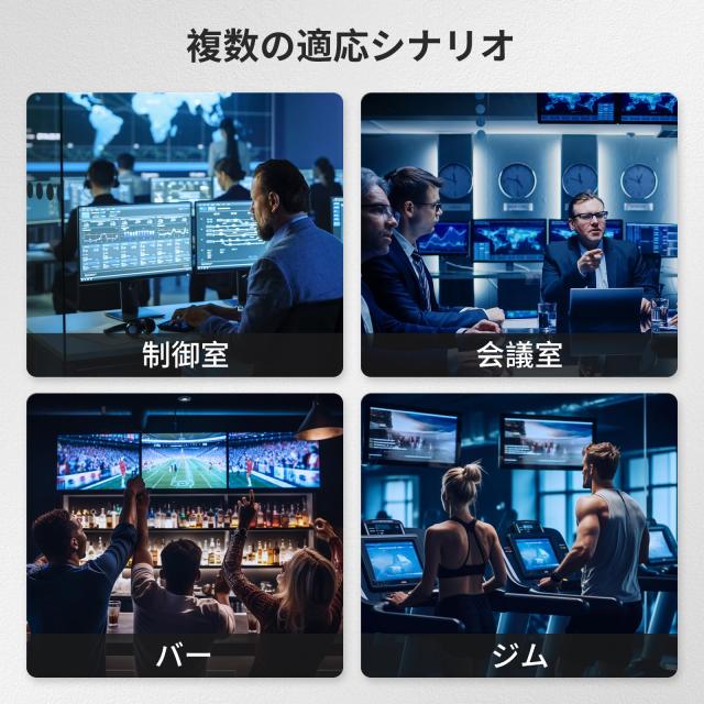 TESmart HDMI マトリックス 8入力8出力 8x8 HDMI 切り替え器 HDMI 分配器 4K@30Hz 8PC8ディスプレイ用 HDMI 切替器 HDMI スプリッター ED_7
