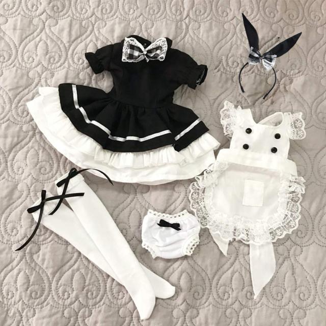 rakulifey ドールアウトフィット 人形メイド服 1/3ドール衣装 1