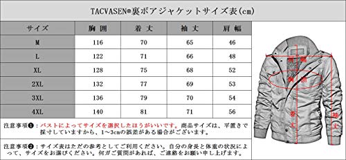 [TACVASEN] モッズコート メンズ 防寒性 コート 厚手 フィールドジャケット ゆとり 防風ジャケット バイク カーゴ アウター お洒落 OD L_6