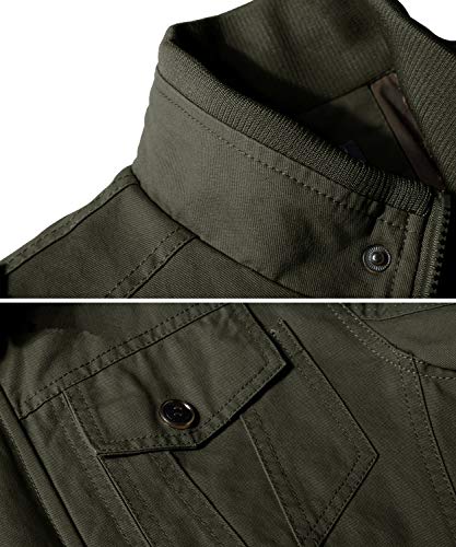 TACVASEN] モッズコート メンズ 防寒性 コート 厚手 フィールド