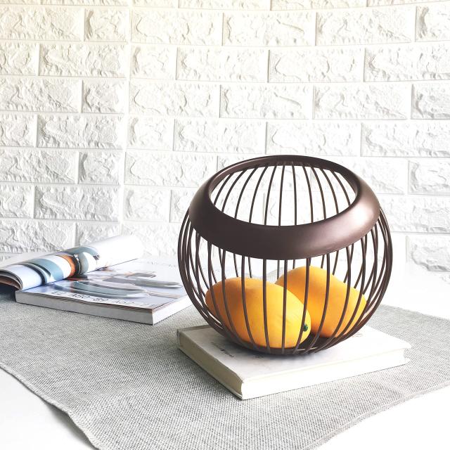 VANRA フルーツバスケット 金属製 お菓子入れ 果物かご フルーツボウル