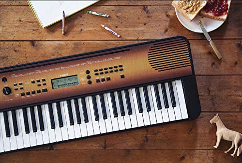 ヤマハ ポータブルキーボード 61鍵盤 メイプル調 PSR-E360MA 便利な