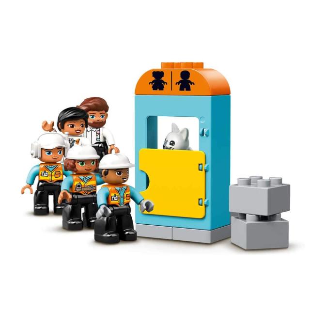 レゴ(LEGO) デュプロ タワークレーンの工事現場 乗り物ミニフィギュア 2才以上向けおもちゃ 10933_3