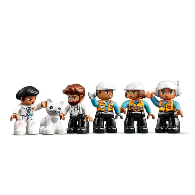 レゴ(LEGO) デュプロ タワークレーンの工事現場 乗り物ミニフィギュア 2才以上向けおもちゃ 10933_4