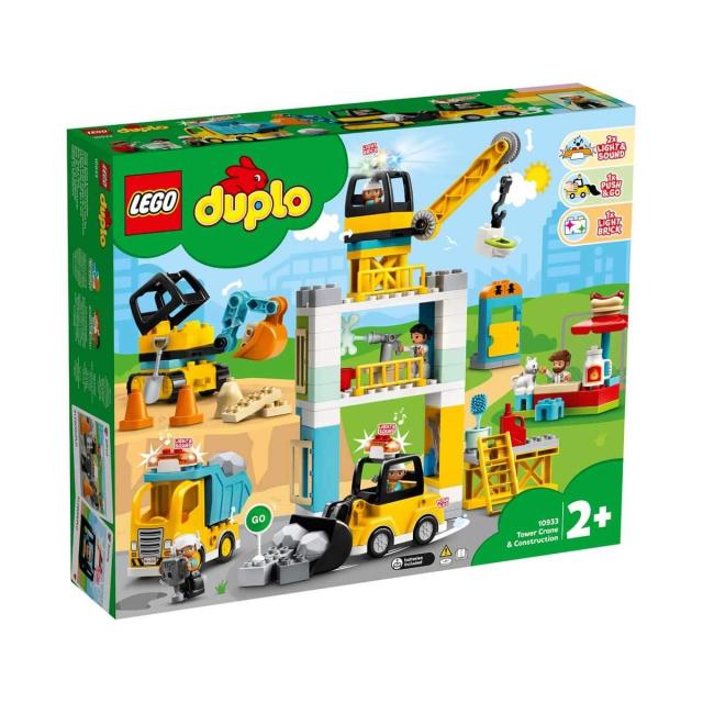 レゴ(LEGO) デュプロ タワークレーンの工事現場 乗り物ミニフィギュア 2才以上向けおもちゃ 10933_5
