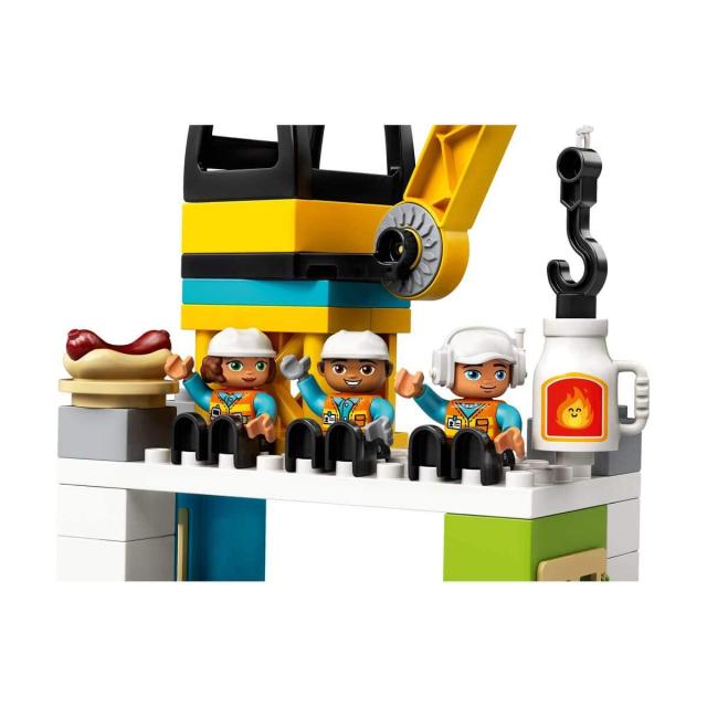 レゴ(LEGO) デュプロ タワークレーンの工事現場 乗り物ミニフィギュア 2才以上向けおもちゃ 10933_6