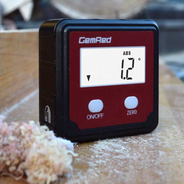 GemRed デジタル角度計 4*90° デジタル水平器 LCDディスプレイ