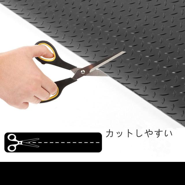 uyoyous ガレージマット バイクガレージマット 長さ5 m 幅1m バイク用敷きゴムマット メンテナンス用マット 床面保護 パーツ保護 工具落_4