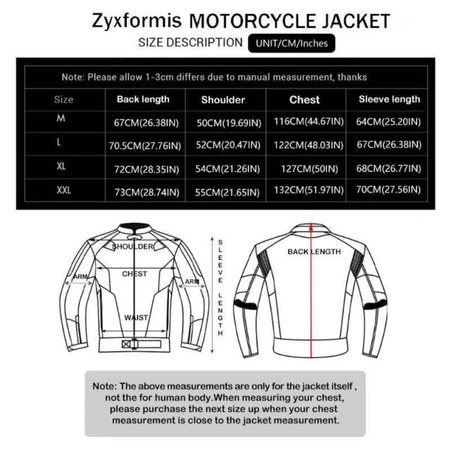 [Zyxformis] バイクジャケット メンズ オールシーズン 防水 防寒 【CE規格プロテクター付き】 ライディングジャケット 保温インナー着脱_6