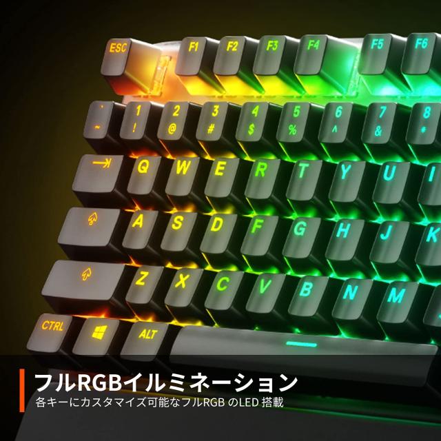 SteelSeries有機ELディスプレイ搭載Apex 7 TKL Blue SteelSeries ゲーミングキーボード 青軸 有線 日本語配列 有機EL