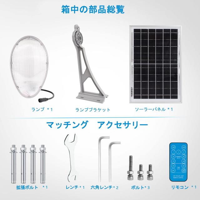 XYUE ソーラーライト 屋外 LED 街灯 高輝度 光センサー 一体式